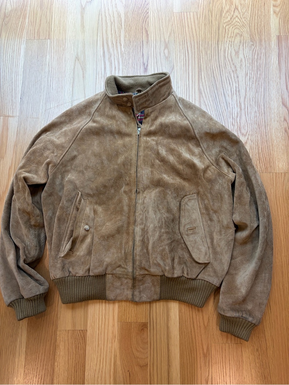 Polo by Ralph Lauren Brown Suede Bomber Jacket